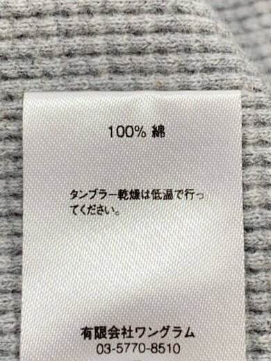 商品画像：15AW/Logo Waffle Thermal/ヨゴレ箇所有/長袖Tシャツ/L/コットン/GRY// 4