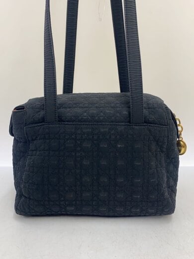 商品画像：トートバッグ/コットン/BLK/無地/レディディオール、カナージュ/表面擦れ 3