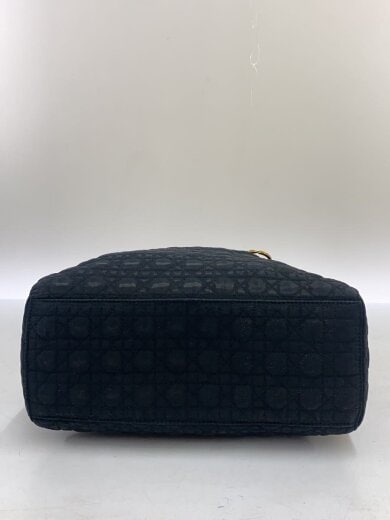 商品画像：トートバッグ/コットン/BLK/無地/レディディオール、カナージュ/表面擦れ 5