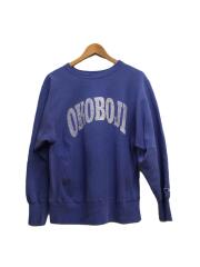 90s/REVERSE/OKOBOJI/両面スウェット/L/コットン/BLU