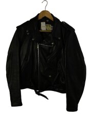 エポレット/ダブルライダースジャケット/38/馬革/BLK