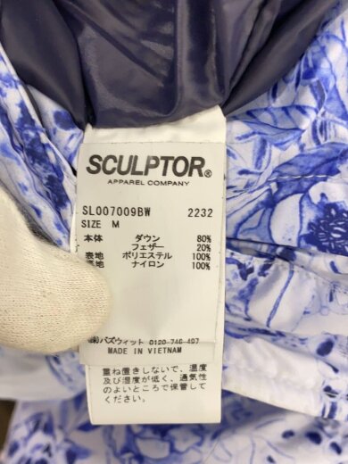 商品画像：パファーダウンジャケット/ダウンジャケット/M/ポリエステル/BLU/総柄/sl007009bw 4