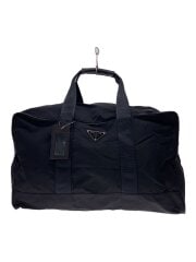 三角ロゴ/ボストンバッグ/ナイロン/BLK