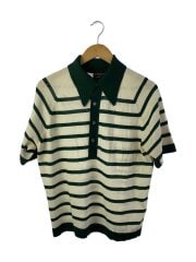 70s/ニットポロ//ポロシャツ/L/--/WHT