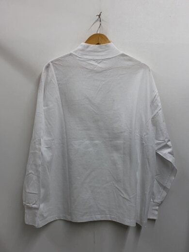 商品画像：24AW/コットンジャージモックネックプルオーバー/長袖Tシャツ/1/コットン/WHT/a03-05013 2