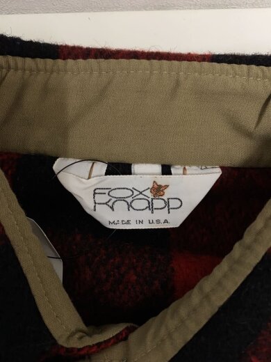 商品画像：fox knapp/USA製/シャツ/M/--/RED 3