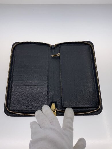 商品画像：長財布/--/BLK/無地/メンズ/28558 4