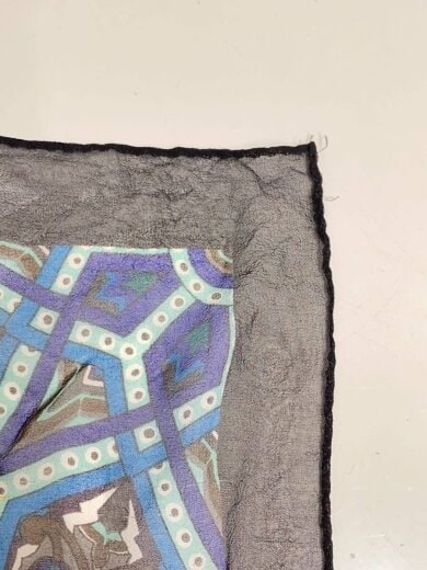 商品画像：スカーフ/シルク/BLK/総柄/レディース 4