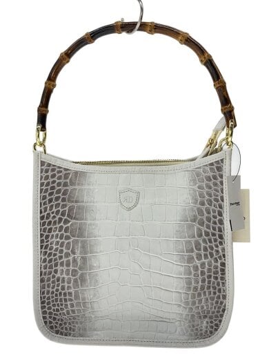 商品画像：バンブーハンドル/バッグ/--/WHT/無地 1