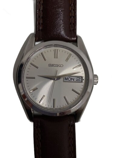 商品画像：Sシリーズ デイデイト/クォーツ腕時計/アナログ/SLV/BRW/6N53-0 1