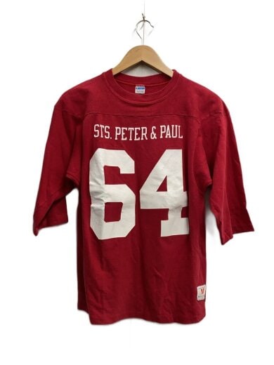 商品画像：70s-80s/バータグ後期/Tシャツ/M/コットン/RED 1