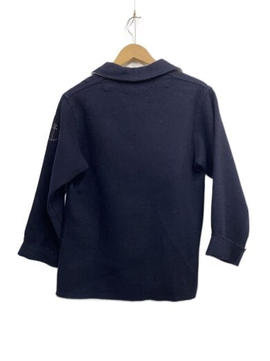 商品画像：長袖ブラウス/2/ウール/NVY 2