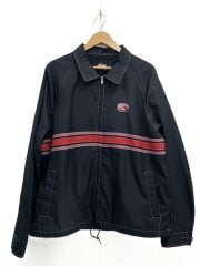 20AW/Stripe Zip/ジャケット/L/ポリエステル/BLK/115525