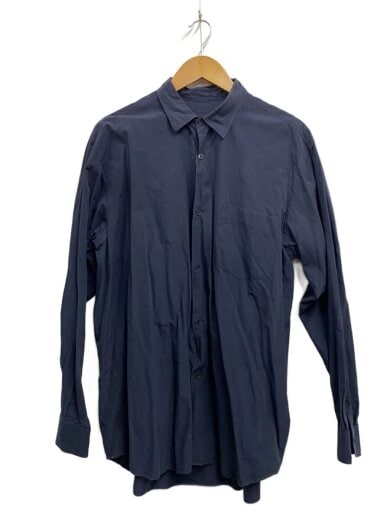 商品画像：長袖シャツ/4/コットン/BLK/無地/Q03-02001 1