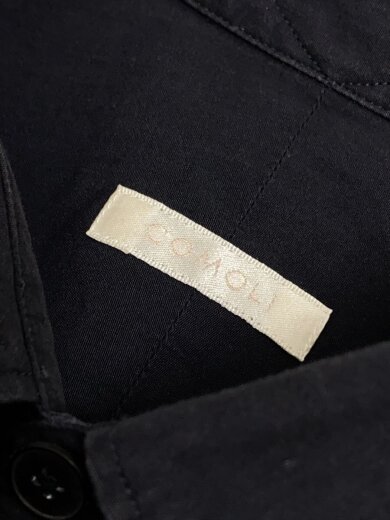 商品画像：長袖シャツ/4/コットン/BLK/無地/Q03-02001 3