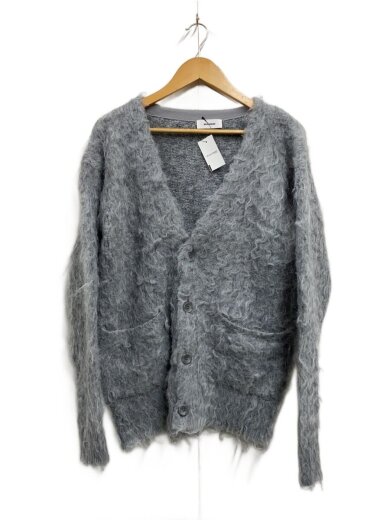 商品画像：カールシャギーニットカーディガン/ミドル丈/one/ウール/GRY/MWND245005 1