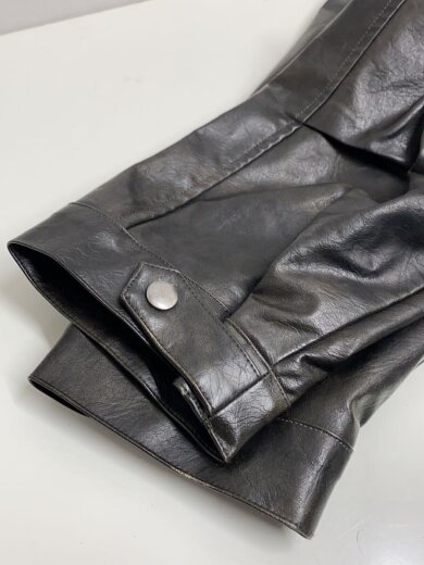 商品画像：レザージャケット/M/レーヨン/BLK 4