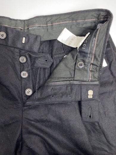 画像：GUCCIスラックスパンツ/46/ウール/BLK3