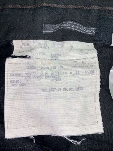 画像：GUCCIスラックスパンツ/46/ウール/BLK7