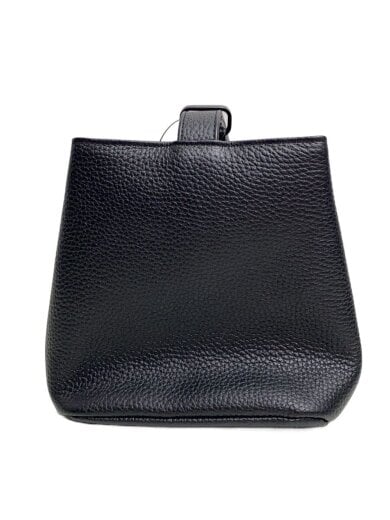 商品画像：巾着/バッグ/レザー/BLK/無地 1