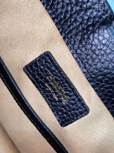 商品画像：巾着/バッグ/レザー/BLK/無地 5