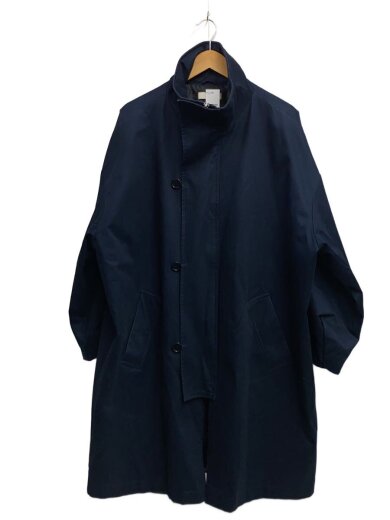 商品画像：スタンドカラーオーバーコート/コート/S/コットン/NVY 1