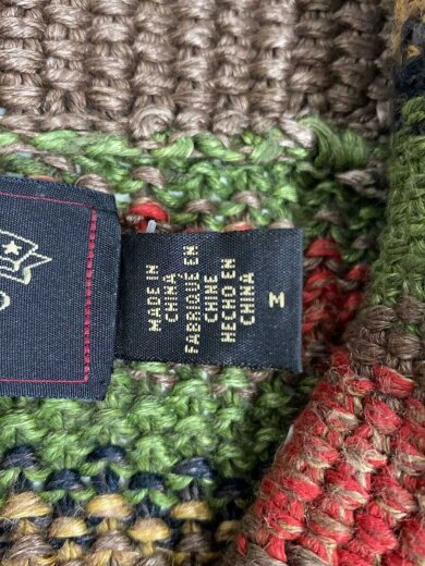 商品画像：フェアアイル/ショールカラー/ニット・セーター(薄手)/M/ウール/BRW// 4