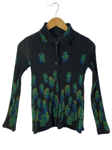 商品画像：長袖ブラウス/2/コットン/BLK/花柄 1