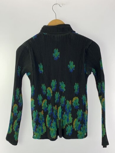 商品画像：長袖ブラウス/2/コットン/BLK/花柄 2