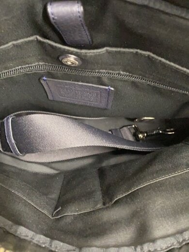 画像：COACHHAMILTON BAG IN PEBBLE LEATHER/ブリーフケース/レザー/NVY/F113196