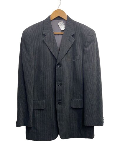 商品画像：90s/セットアップ/L/ウール/BLK/ストライプ 1