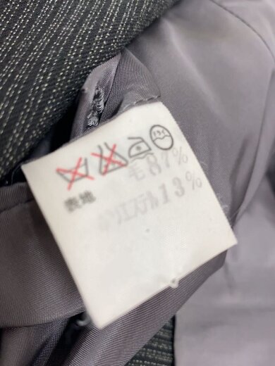 商品画像：90s/セットアップ/L/ウール/BLK/ストライプ 6