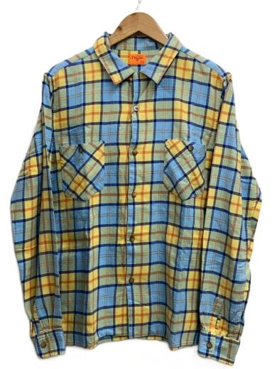 商品画像：90s/長袖シャツ/XL/コットン/マルチカラー/チェック 1