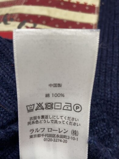 商品画像：ニット・セーター(厚手)/S/コットン/NVY// 4