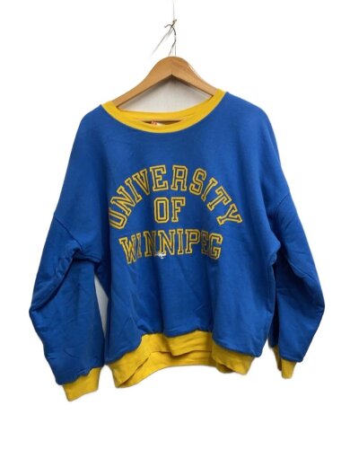商品画像：80s/ダブルフェイス/リバーシブル/カレッジスウェット/コットン/BLU/プリント/? NULL ? 1
