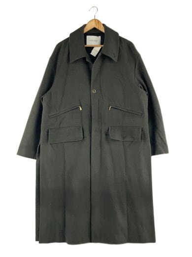 商品画像：24AW/Wool Melton Double Pocket Long Coat/2/ウール/KHK/24-AW-039// 1