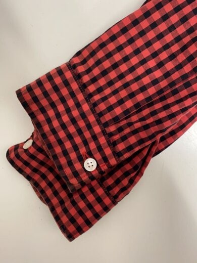 商品画像：長袖シャツ/L/コットン/RED/チェック/0548-22-7366 5