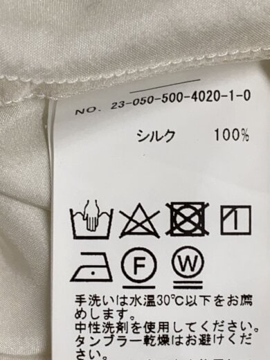 商品画像：23SS/シルク長袖シャツ/FREE/シルク/WHT/23-050-500-4020-1-0 4