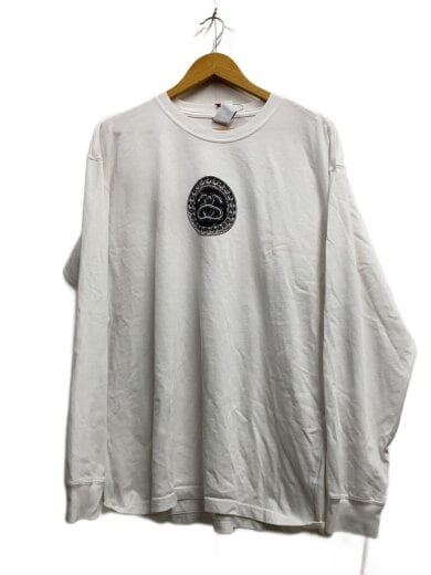 商品画像：長袖Tシャツ/L/コットン/WHT/プリント 1