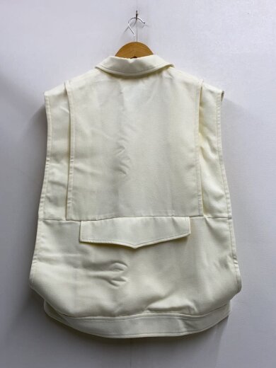 商品画像：25SS/COLLAR SHORT VEST/ベスト/FREE/ポリエステル/IVO/18104-0502// 2