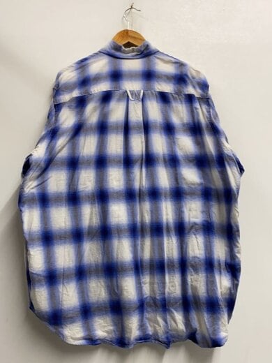 商品画像：長袖シャツ/40/コットン/BLU/チェック/24-050-596-1000-1-0 2