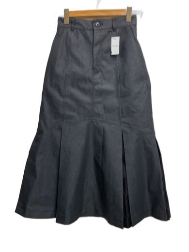 商品画像：24SS/ポリデニムストレッチスカート/36/ポリエステル/GRY/無地/531-5120108// 1