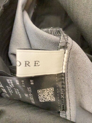 商品画像：24SS/ポリデニムストレッチスカート/36/ポリエステル/GRY/無地/531-5120108// 5