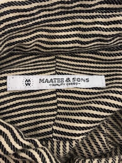 商品画像：半袖シャツ/2/コットン/BRW/ストライプ/MTSA3103-0601// 3