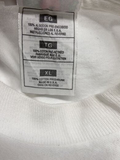 商品画像：Tシャツ/XL/コットン/WHT// 4