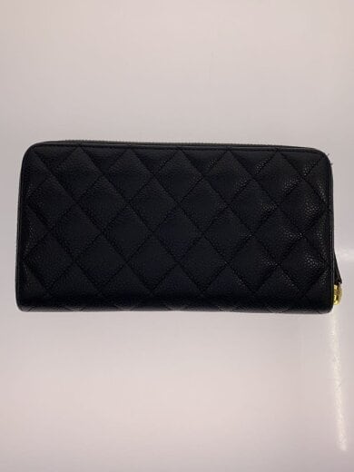 画像：CHANEL長財布/レザー/BLK/レディース/マトラッセ キャビアスキン ラウンド//2