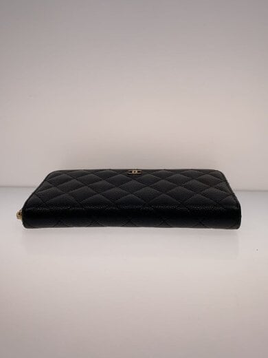 画像：CHANEL長財布/レザー/BLK/レディース/マトラッセ キャビアスキン ラウンド//4