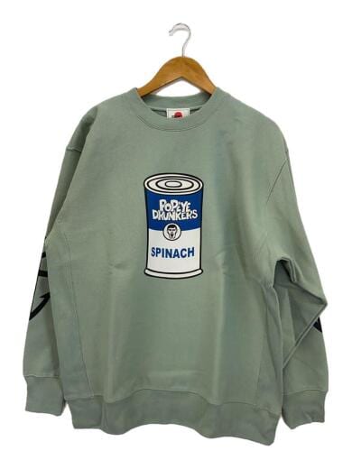 スウェット/XL/コットン/GRN/プリント/PDS-23176