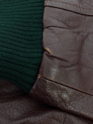 商品画像：スタジャン/L/ウール/NVY/レザー切替 6