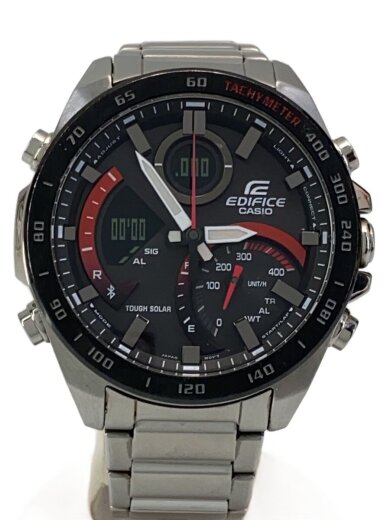 商品画像：ソーラー腕時計・EDIFICE/アナログ/BLK/SLV 1